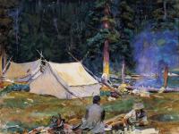 Sargent, John Singer - Camping at Lake O'Hara